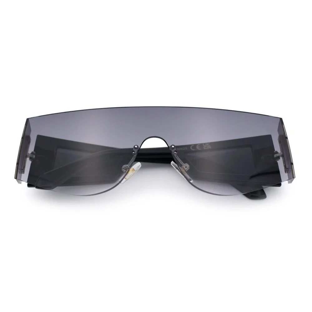Men‎ Sunglasses Rimless Shield Style High Fashion Events Sleek Futuristic Shape